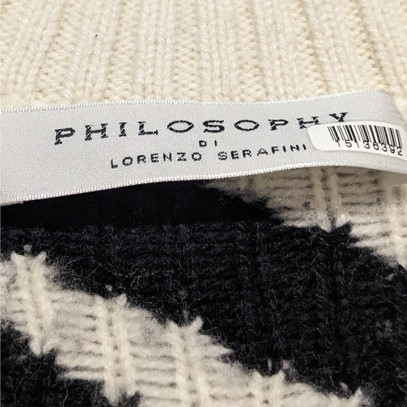 Philosophy Di Lorenzo Serafini Abstract Knitted Dress Multicolor Women's Size 6 - Picture 10 of 12